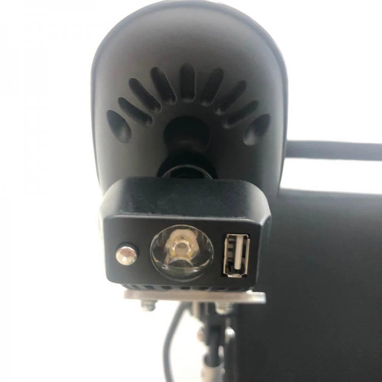 Headlight and USB Connector For Electric Wheelchairs